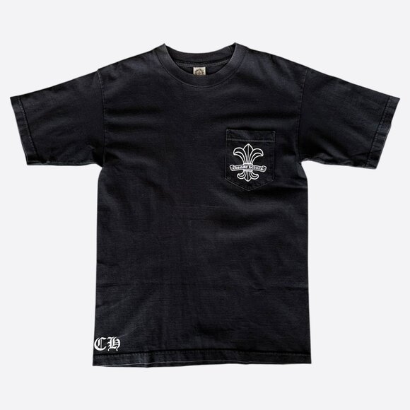 Chrome Hearts Black & White Fleur Logo T-Shirt - Picture 1 of 5